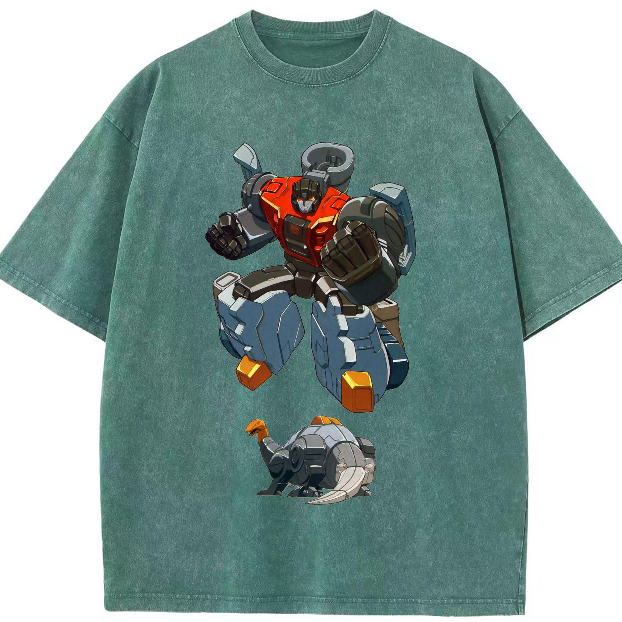 （画像用）  綿100% ヴィンテージ風 半袖Tシャツ（フロントプリント）